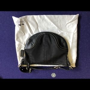 Small black coach purse